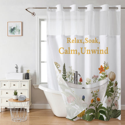 Digital Print Polyester Shower Curtain