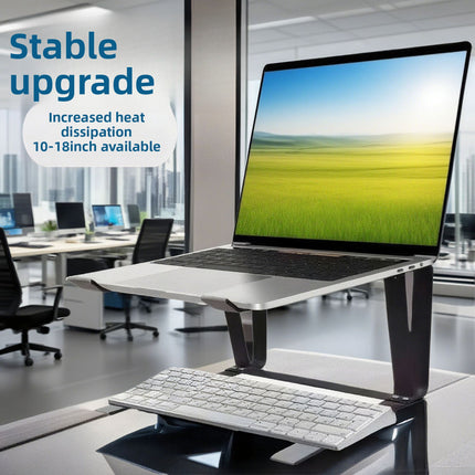 Double Layer Laptop Stand with Keyboard Tray