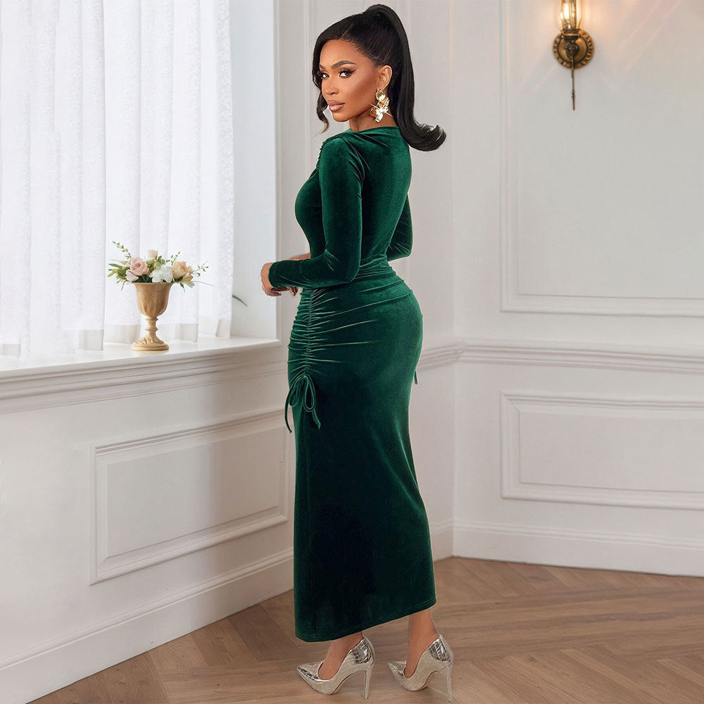 Luxury Pleated Maxi Skirt For Fallwinter