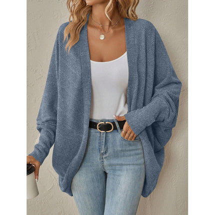 Pure Color Cardigan Mid-Length Knitted Knitwear