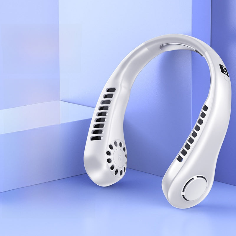 Portable USB Neck Fan with Silent Bladeless Design