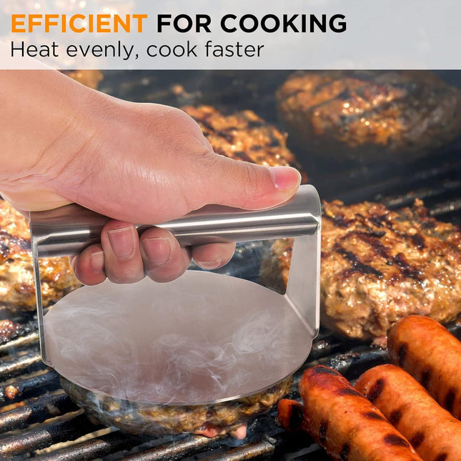 Manual Stainless Steel Burger Meat Press