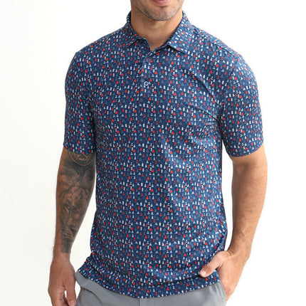 Mens Quick-Dry Golf Polo Shirt
