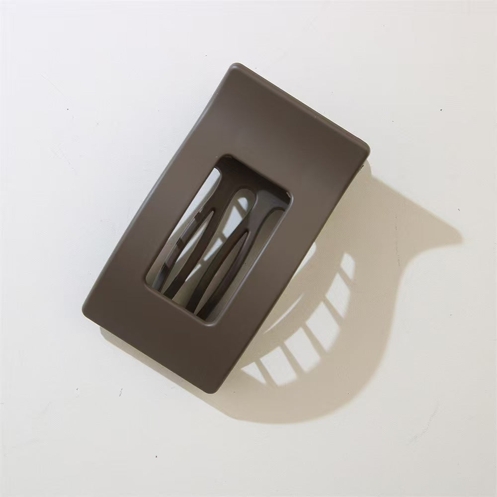 Matte Geometric Hair Clips for Thick Hair