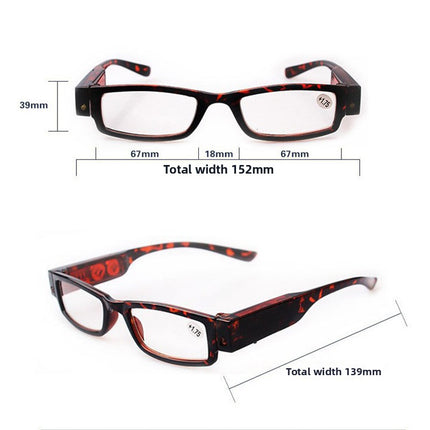 LED Reading Glasses with Anti-Blue Light