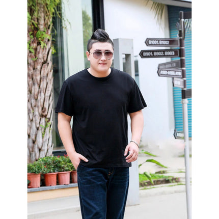 Plus Size Men Cotton Short Sleeve T Shirt
