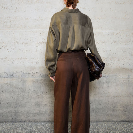 Womens Lyocell Linen Shirt