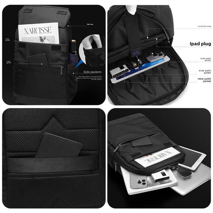 Business Commuter Laptop Backpack Water-resistant Nylon