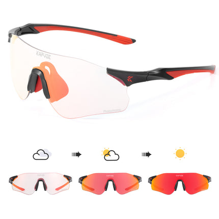 Photochromic Sports Sunglasses Windproof Cycling Glasses