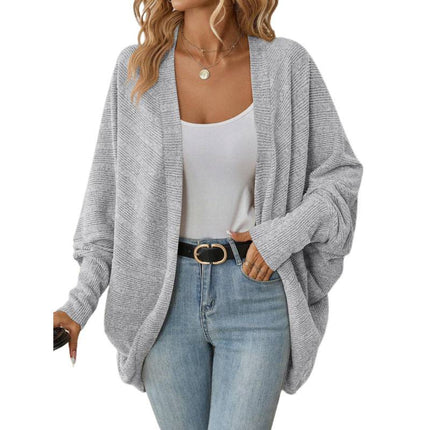 Pure Color Cardigan Mid-Length Knitted Knitwear