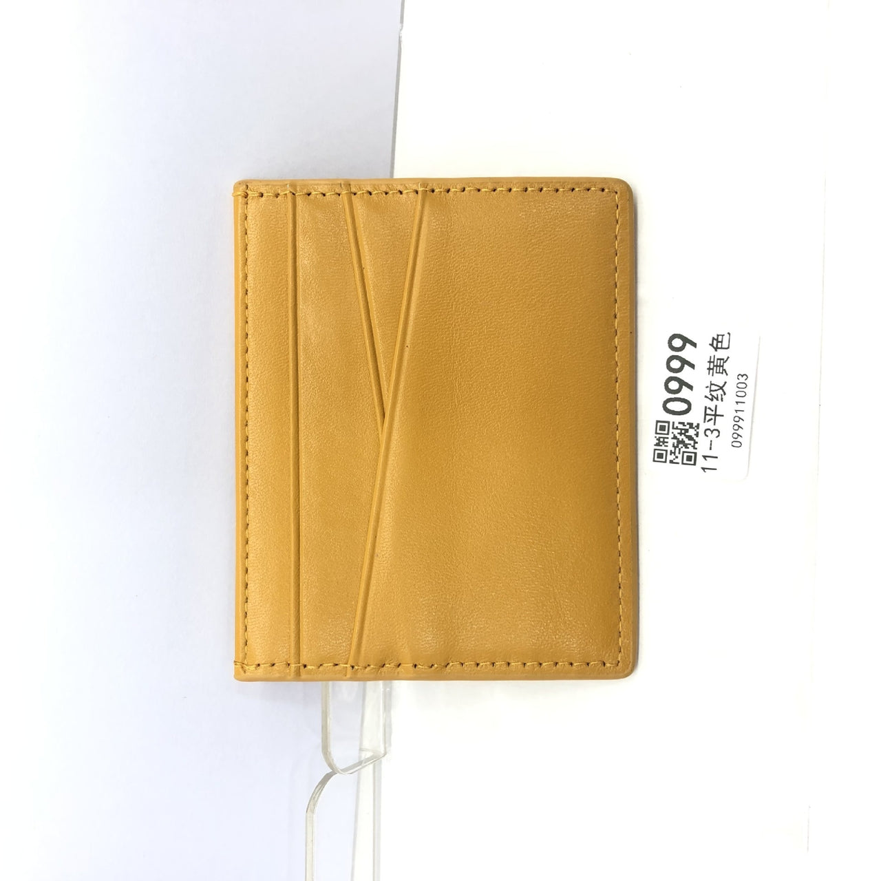 Leather Oil Edge Oblique Thin Bank Card Holder Soft Cowhide Document Package