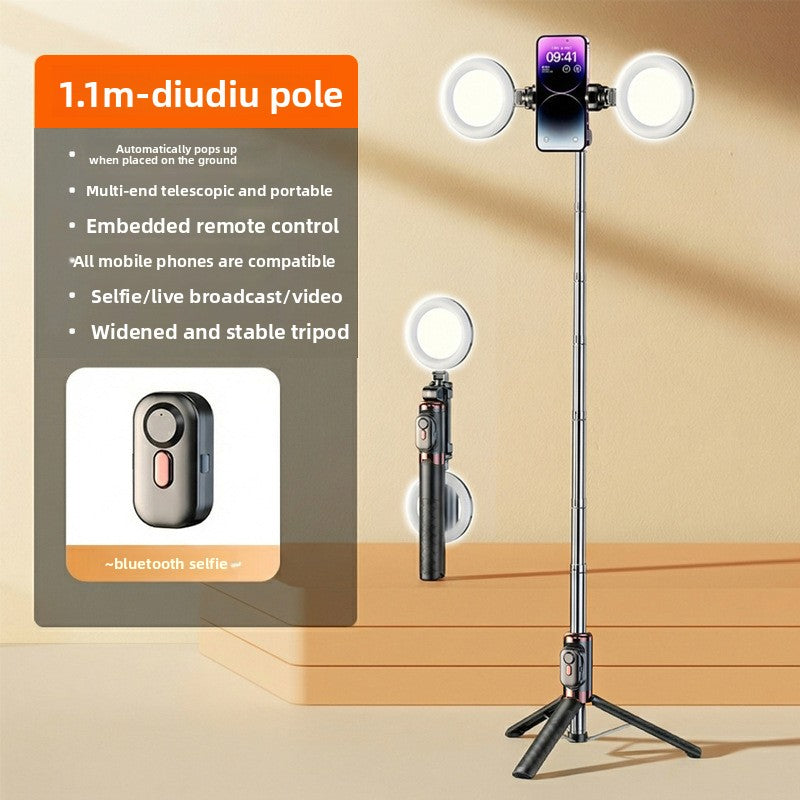 Anti-shake selfie stick phone holder