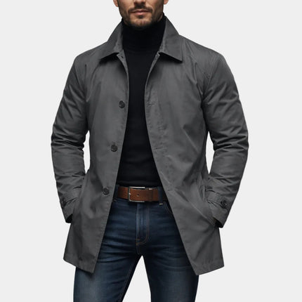 European and American Men's Jackets, High-End Casual Outerwear, Retro Waterproof Long-Sleeved Cardigans, Windbreakers, Foreign Trade Cross-Border Men's Clothing