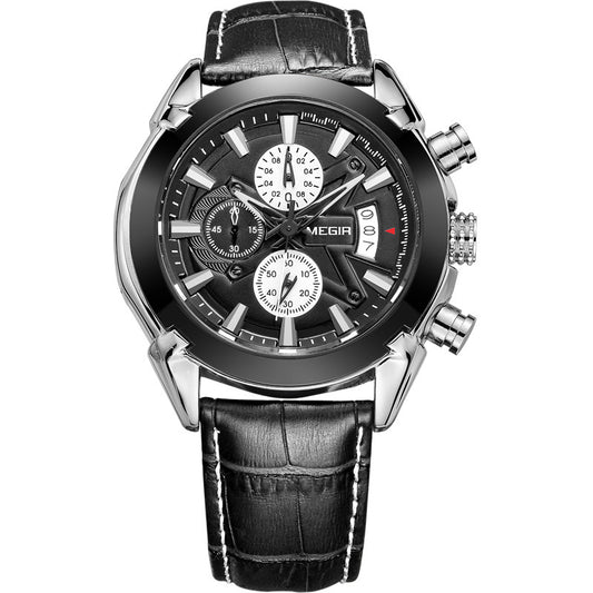 Megir Multifunctional Mens Quartz Watch