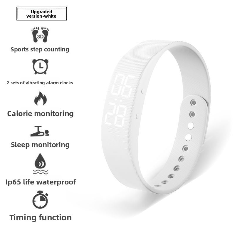 Sports Pedometer Watch with Alarm and Luminous Display