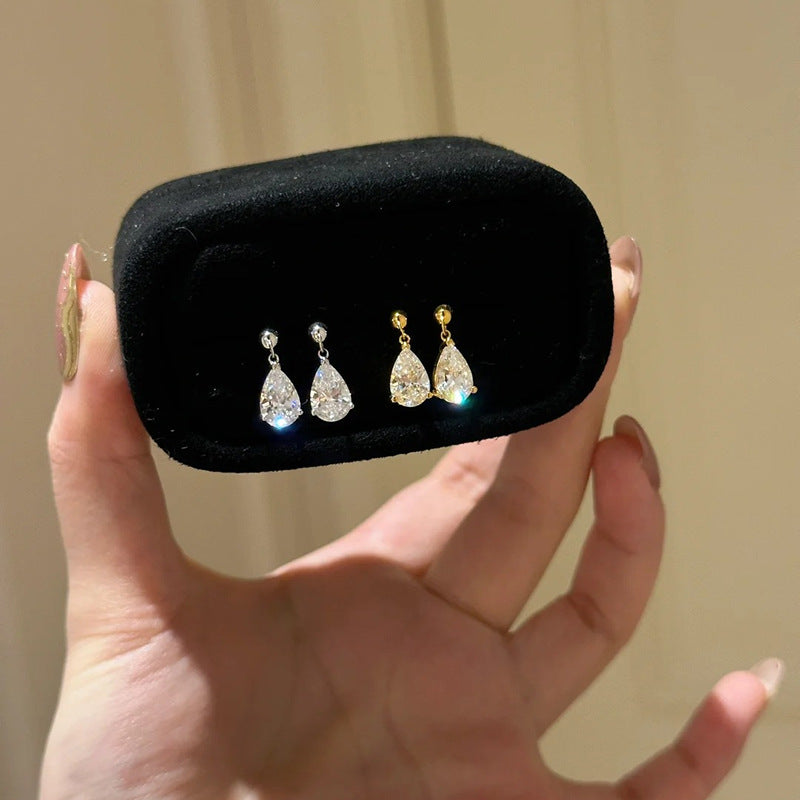 Water Drop Zircon Earrings