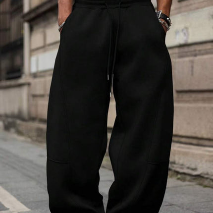 Men's Sweatpants American Style Heavyweight Straight-Leg Casual Trousers