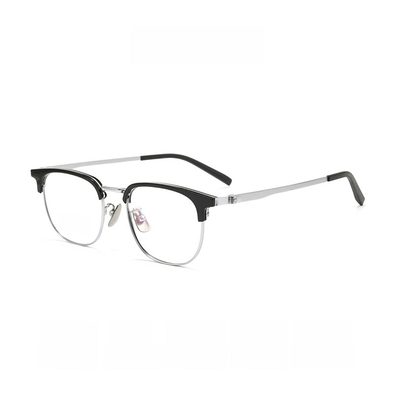Pure Titanium Half-Frame Glasses