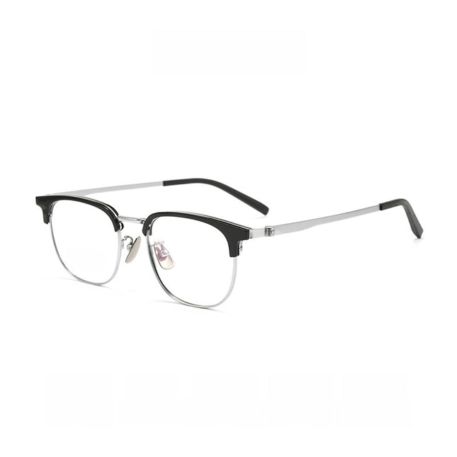 Pure Titanium Half-Frame Glasses