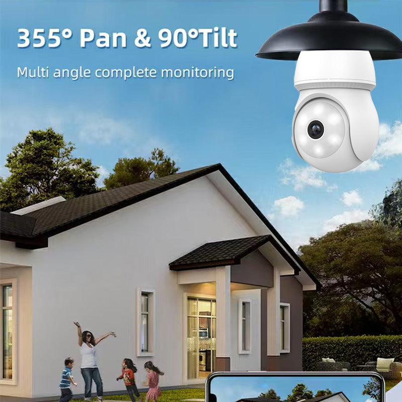 Light bulb surveillance camera