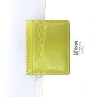 Leather Oil Edge Oblique Thin Bank Card Holder Soft Cowhide Document Package