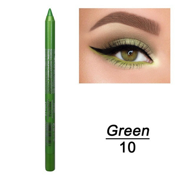 14-Color Waterproof Eyeliner Gel Pen with Pearl Finish