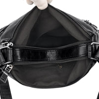 حقيبة كتف نسائية عصرية جديدة لخريف وشتاء، ذات طبقتين وسعة كبيرة، مناسبة للنساء في منتصف العمر