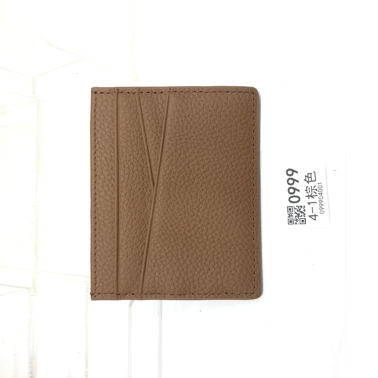 Leather Oil Edge Oblique Thin Bank Card Holder Soft Cowhide Document Package