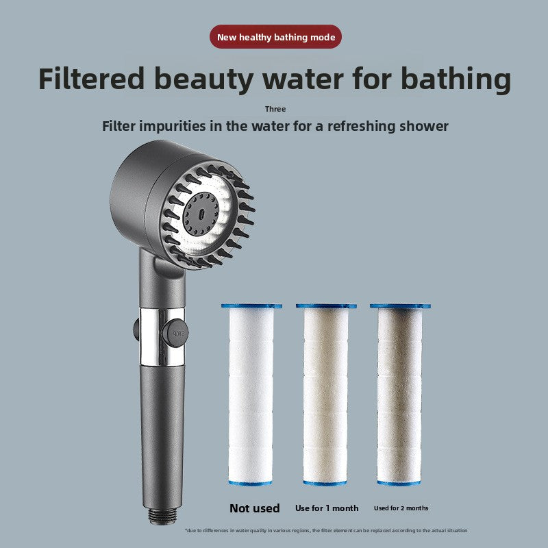 Handheld Shower Head with Massage and Filter