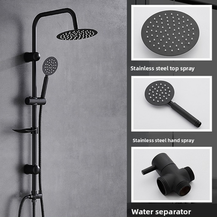 Stainless Steel Shower Set with Adjustable Spray