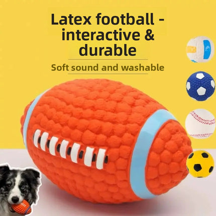 Durable Rubber Dog Chew Toy with Sound
