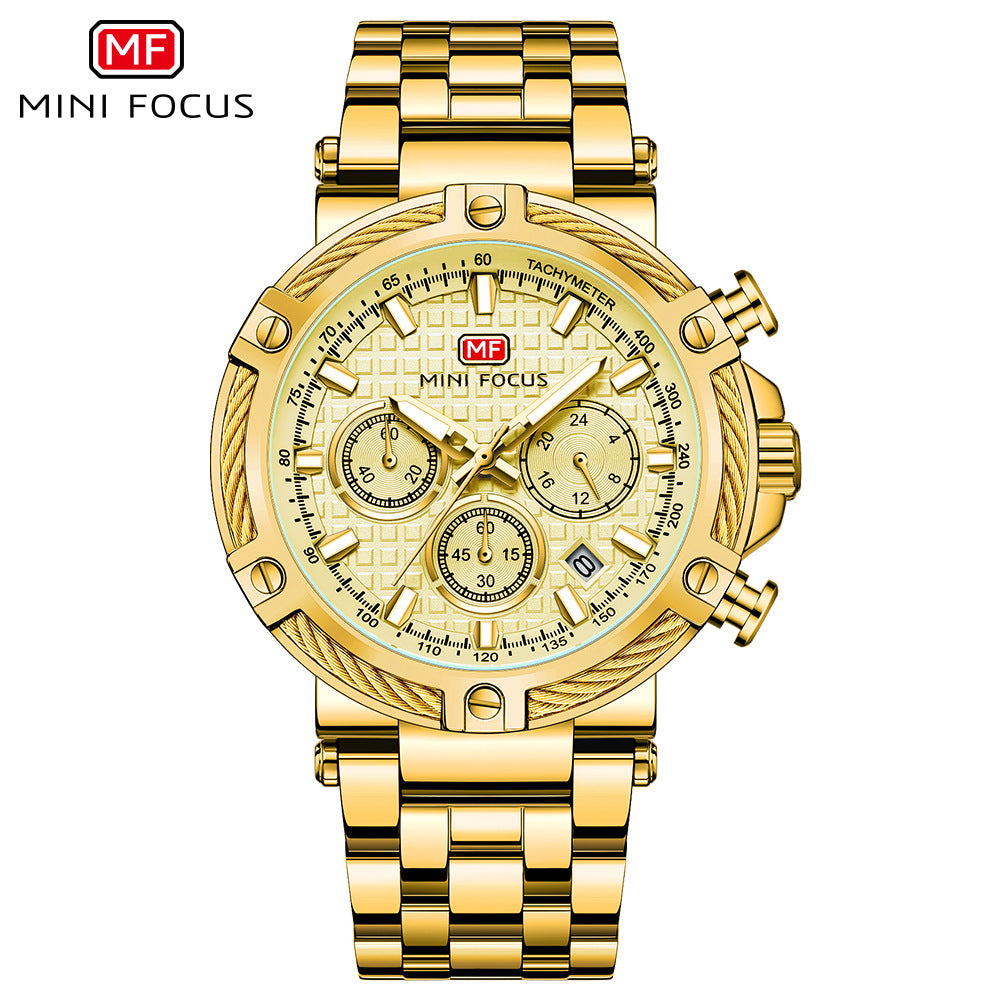 Mini Focus Mens Quartz Watch with Luminous Feature