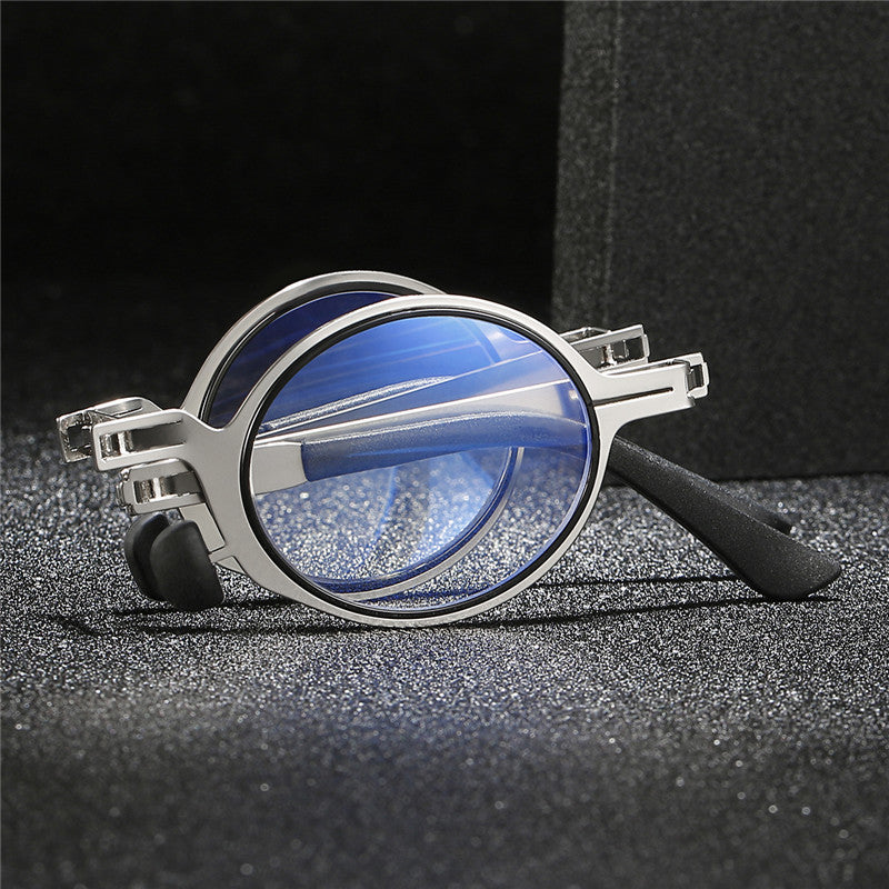 Portable folding anti-blue light reading glasses
