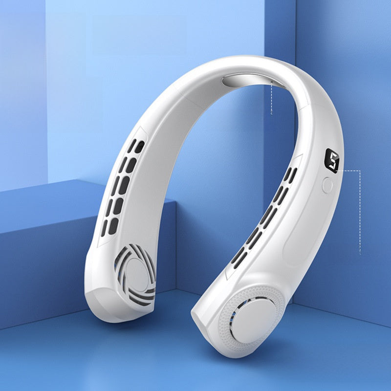 Portable USB Neck Fan with Silent Bladeless Design