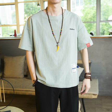 Cotton Linen T-Shirt for Men