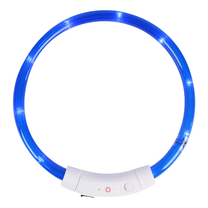 Dog and cat glow-in-the-dark collars