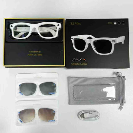 S2 Max Smart Glasses with Camera and Translation