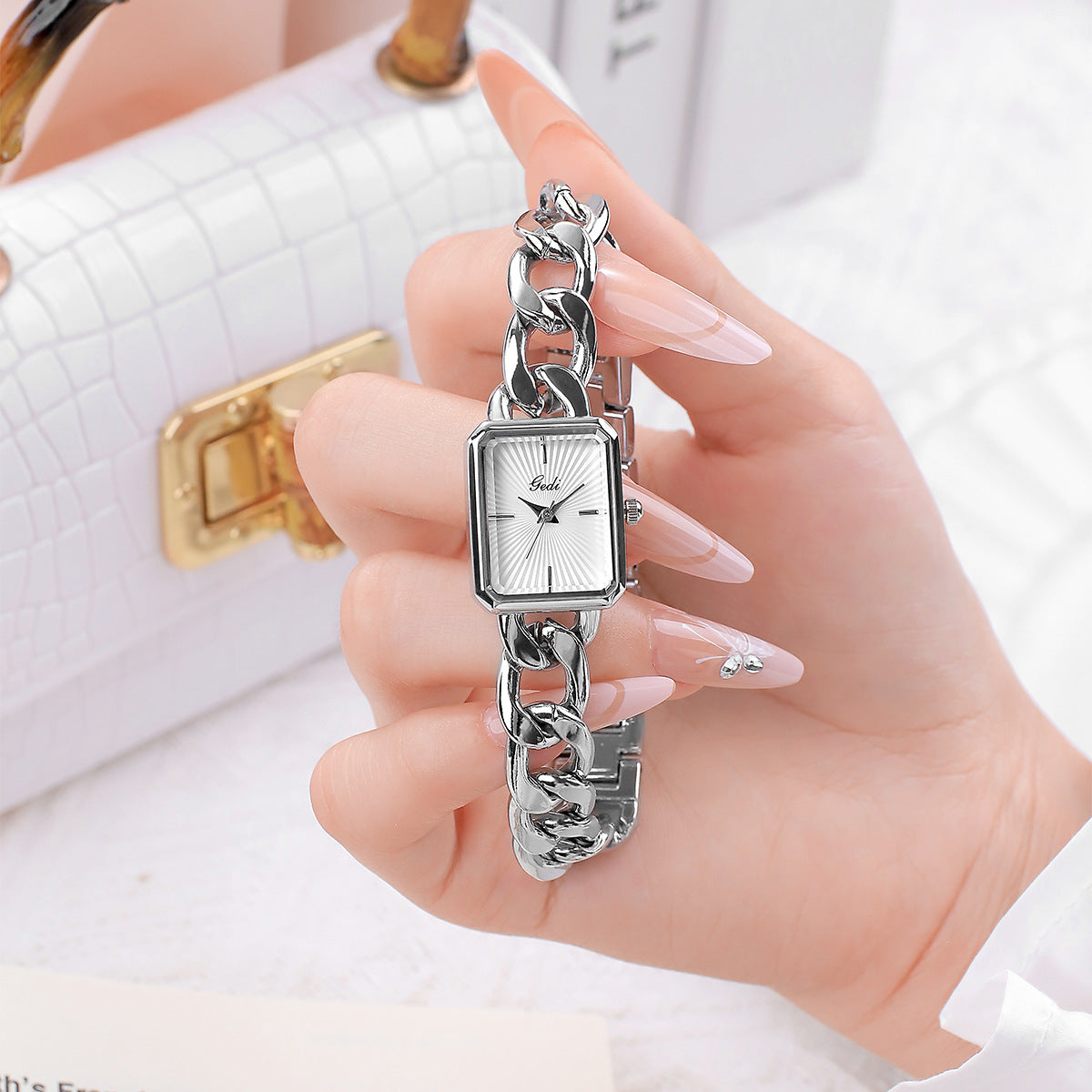 Luxury Square Dial Quartz Watch