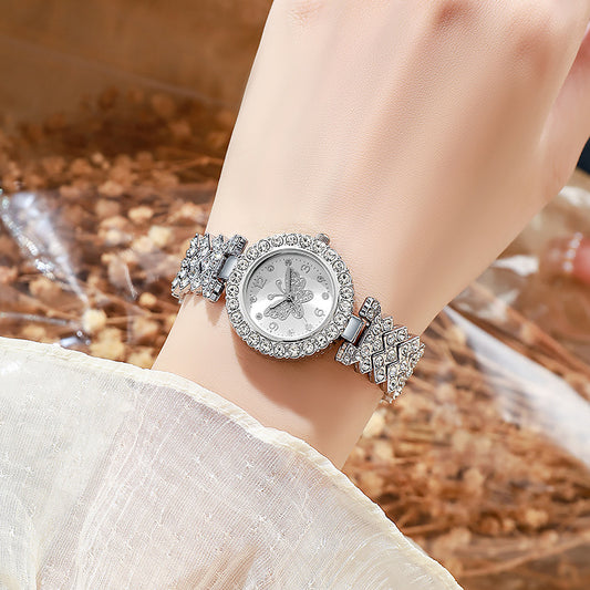 Women's Diamond Butterfly Quartz Watch