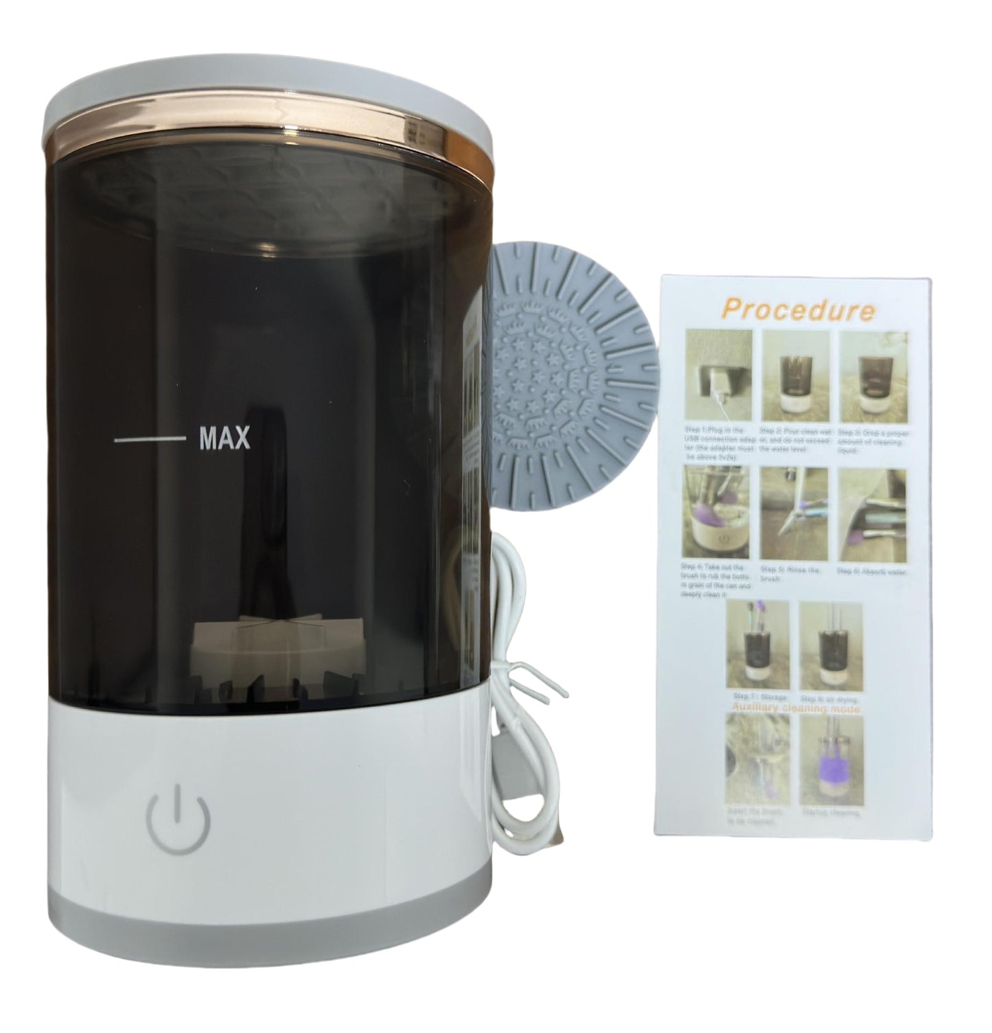 Electric cleaner for makeup brushes