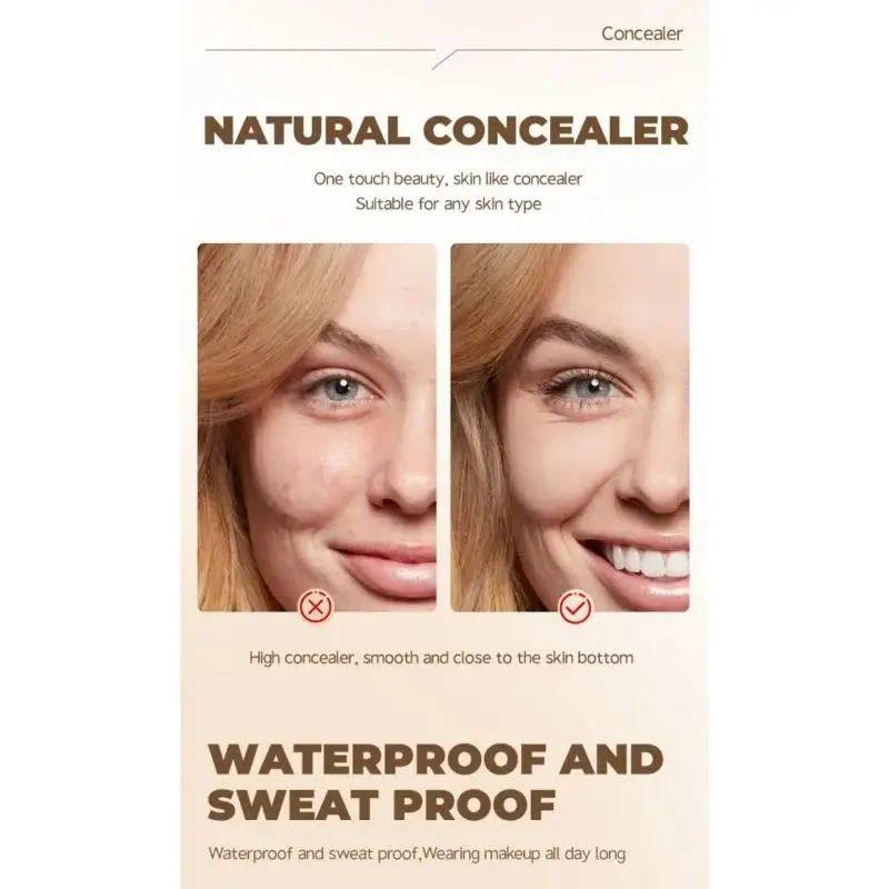 Full Coverage Liquid  Waterproof Foundation Makeup Base Long