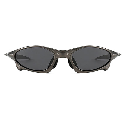 Metal Oval Polarized Sunglasses