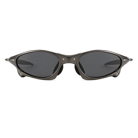 Metal Oval Polarized Sunglasses