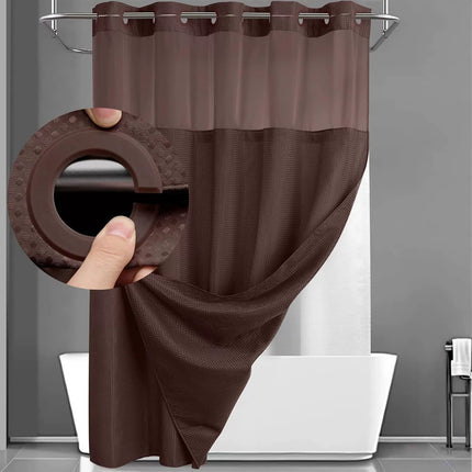 Double Layer Waffle Shower Curtain
