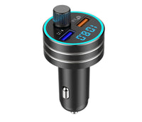 شاحن سيارة متعدد الوظائف مزود بجهاز إرسال واستقبال بلوتوث ومنفذي USB