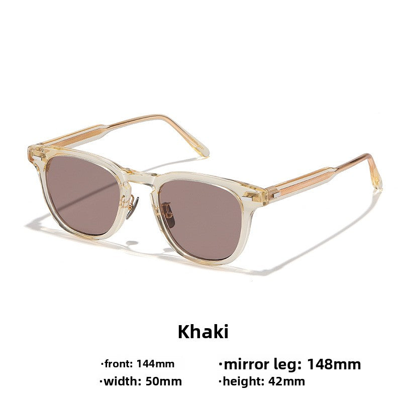 Retro Square Sunglasses with UV400 Protection