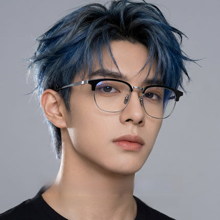 Pure Titanium Half-Frame Glasses