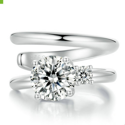 Double Layer Moissanite Ear Cuff