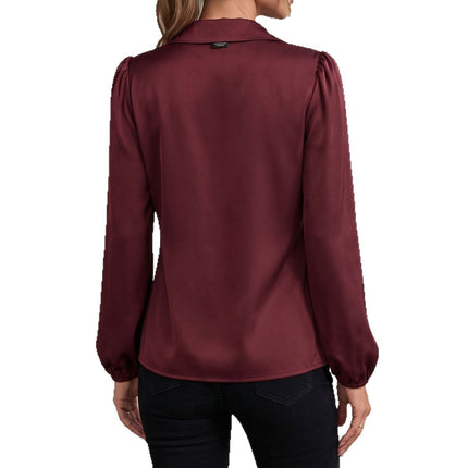 Women's Long Sleeve Tie-Waist Shirt