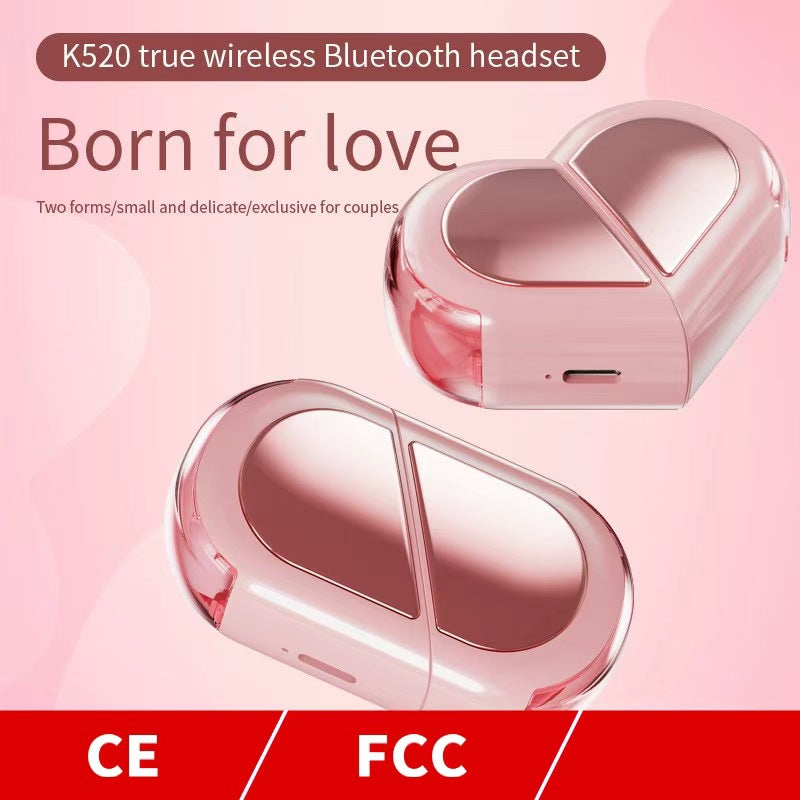Transformable Heart-Shaped Bluetooth Earbuds